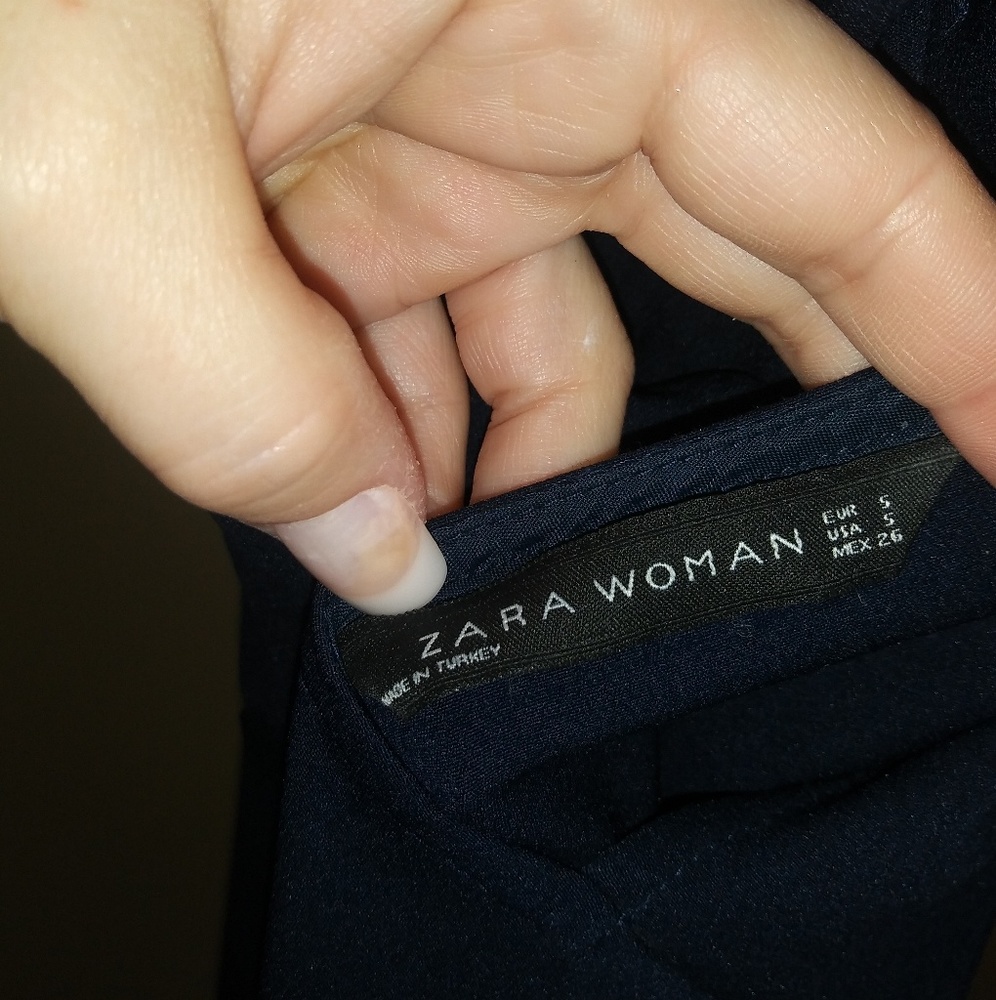 ZARA FIT AND FLARE DRESS WITH KNOTTED PANEL - Picture 8 of 8